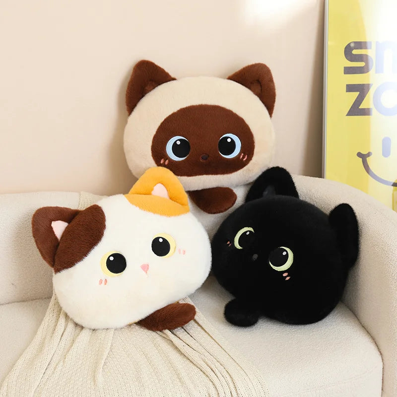 Kawaii Fluffy Cat Cushion Plush stuffed animal plush soft toy pillow pals plushie