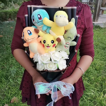 Pokemon Plush Flower Bouquet | Pikachu & Friends Gift