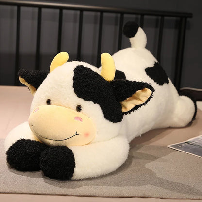 Giant Cow Plush Black stuffed animal plush soft toy pillow pals plushie