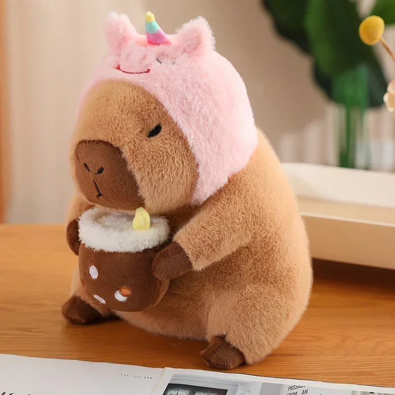 Kawaii Capybara unicorn about 30cm stuffed animal plush soft toy pillow pals plushie