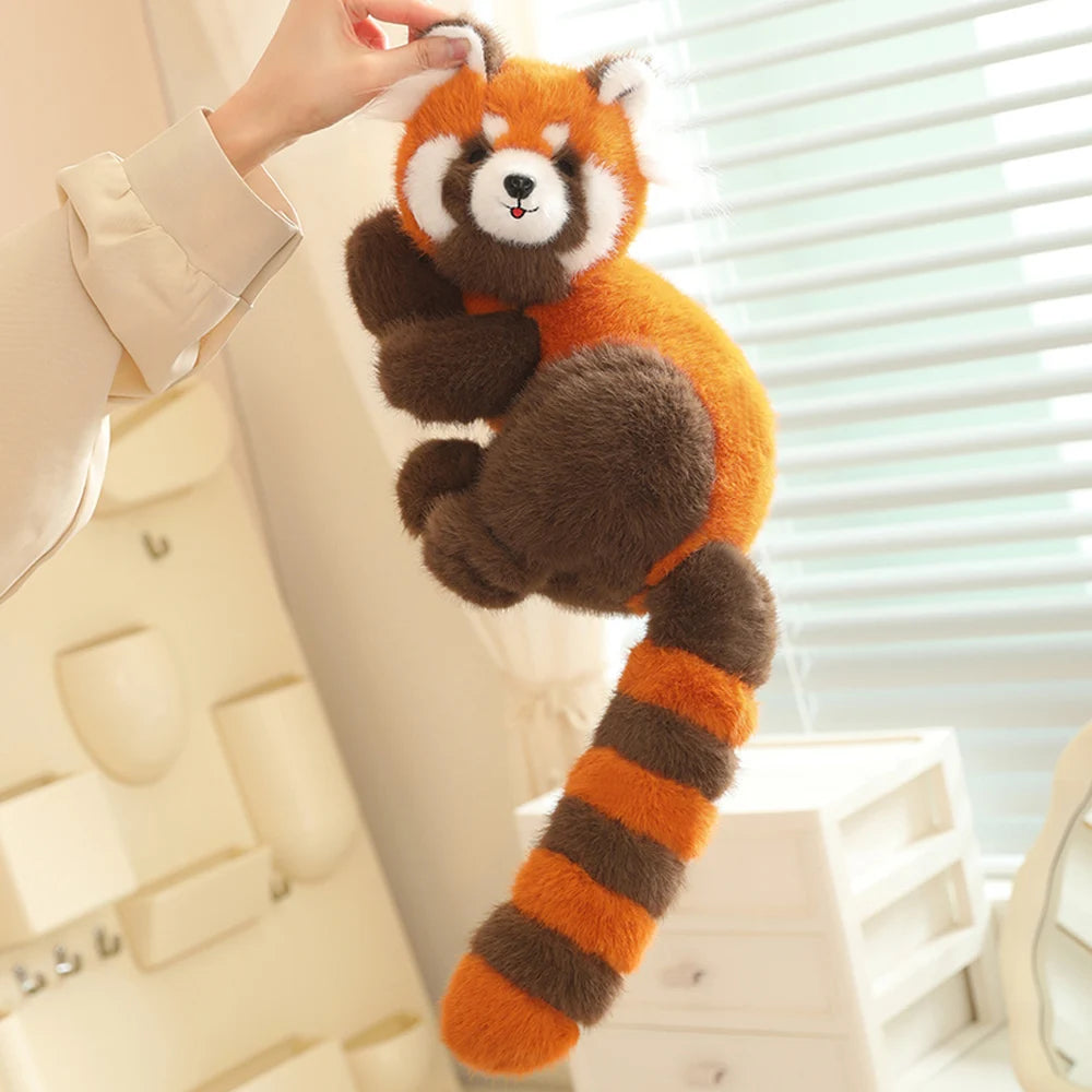 Red Raccoon stuffed animal plush soft toy pillow pals plushie