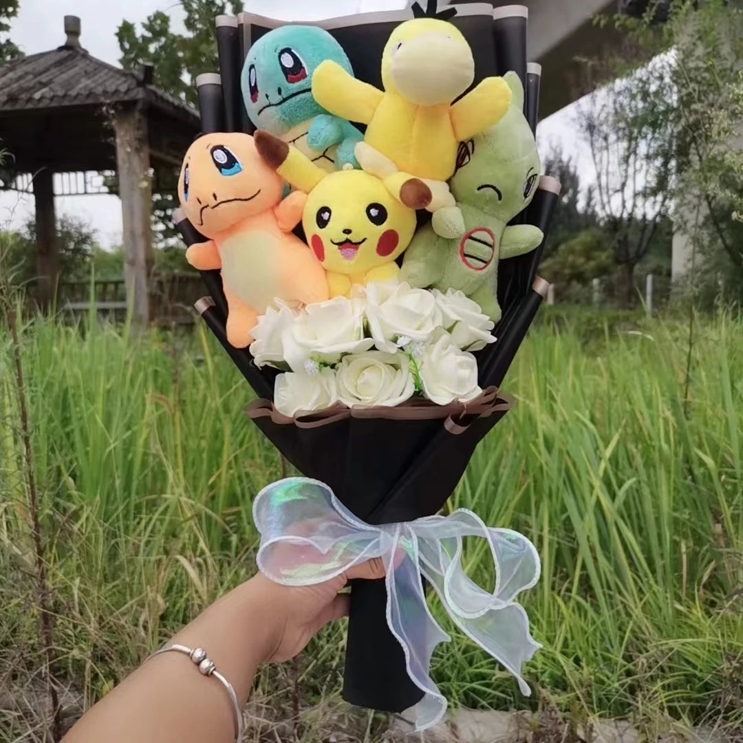 Pokemon Plush Flower Bouquet | Pikachu & Friends Gift