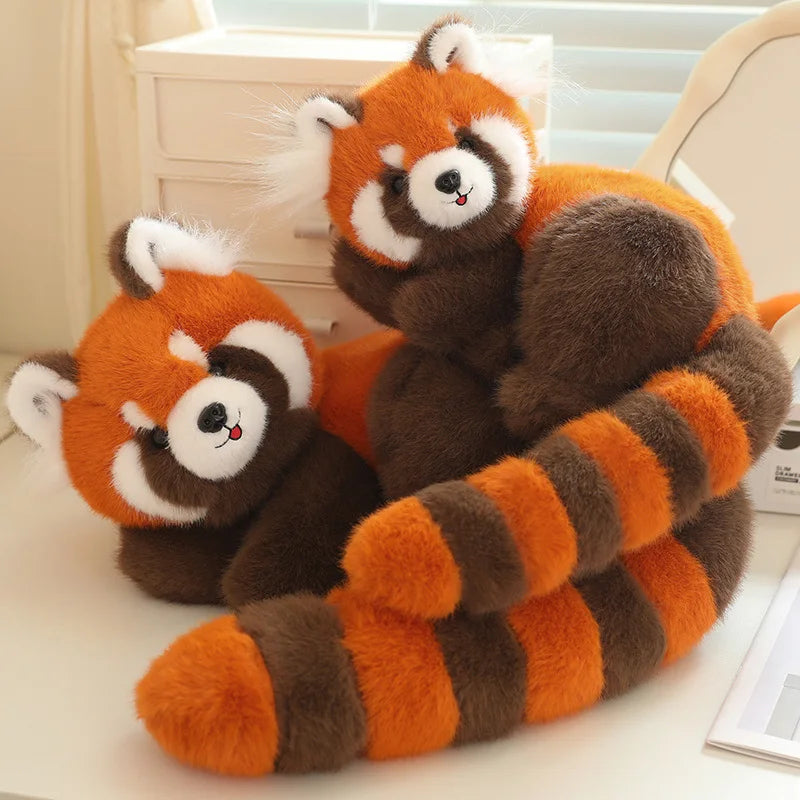 Red Raccoon stuffed animal plush soft toy pillow pals plushie