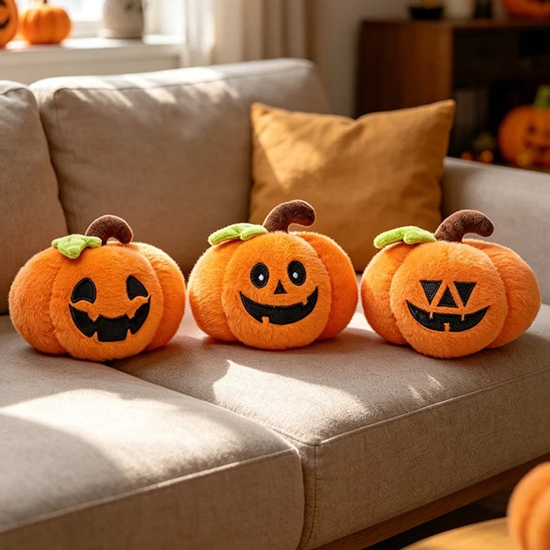 Halloween Plush Toy Soft Stuffed Ghost Bat Pumpkin Grim Reaper Dolls Cute Plushies for Kids Halloween Party Favors & Home Decor stuffed animal plush soft toy pillow pals plushie