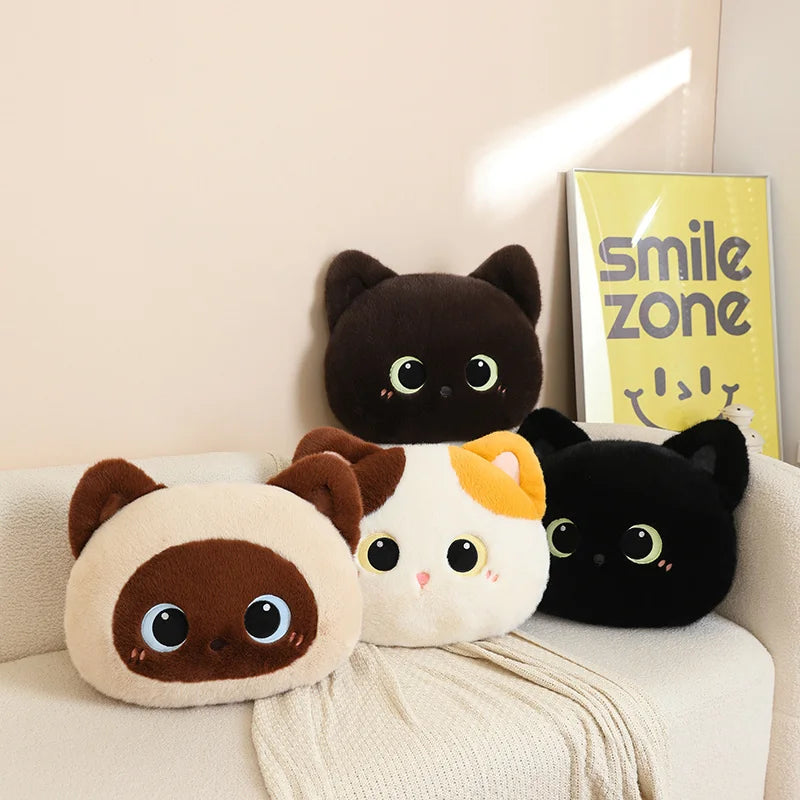 Kawaii Fluffy Cat Cushion Plush stuffed animal plush soft toy pillow pals plushie