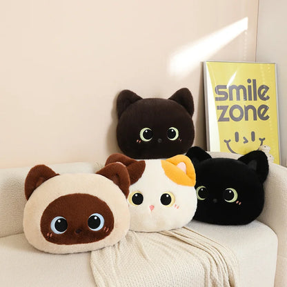 Kawaii Fluffy Cat Cushion Plush stuffed animal plush soft toy pillow pals plushie