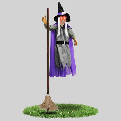 Halloween Decorations Props Life Size Witch Sound Activated Screaming Glowing Eyes for Haunted House Party Supplies stuffed animal plush soft toy pillow pals plushie
