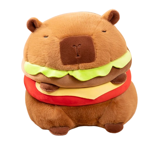 Burgerbara stuffed animal plush soft toy pillow pals plushie