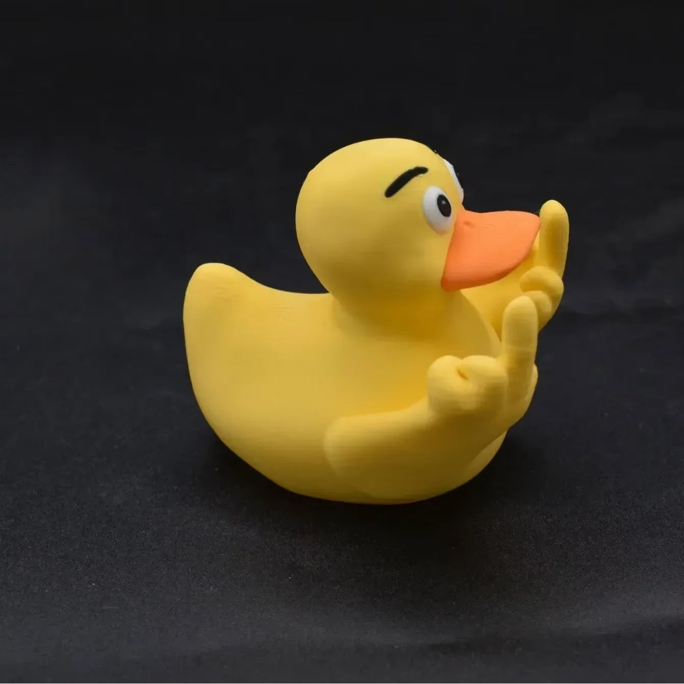 Funny Middle Finger Duck Statue | Resin Desk & Garden Decoration