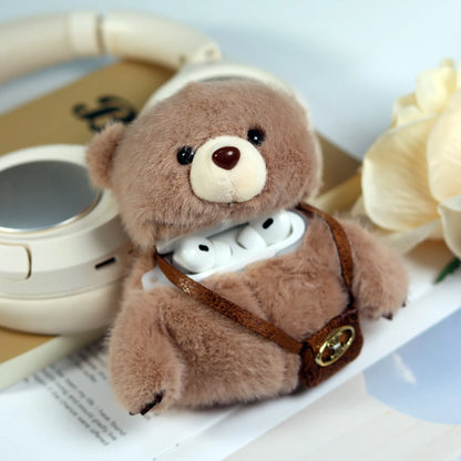 Bear AirPods Case stuffed animal plush soft toy pillow pals plushie