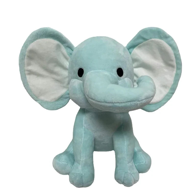 Colorful Elephants Plushies Green white ears 25cm stuffed animal plush soft toy pillow pals plushie