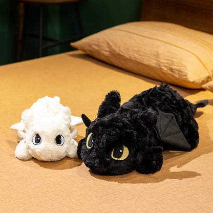 Fluffy Toothless & Light Fury stuffed animal plush soft toy pillow pals plushie