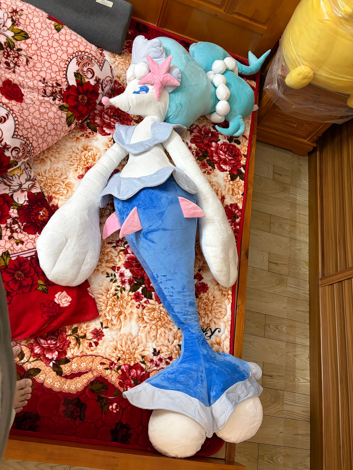 180cm PokéMon Primarina Life-Size Fluffy Style Soft Action Figure Trendy Doll Ornament Bedroom Decor Comfortable Toy Gift