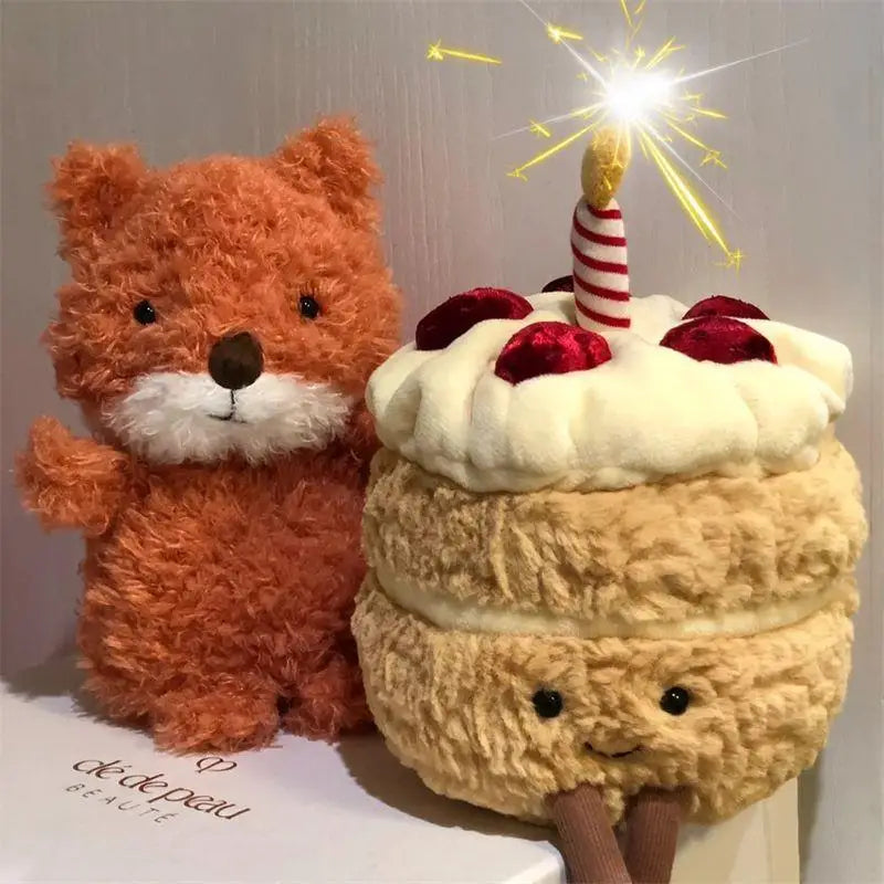 Birthday Cake stuffed animal plush soft toy pillow pals plushie