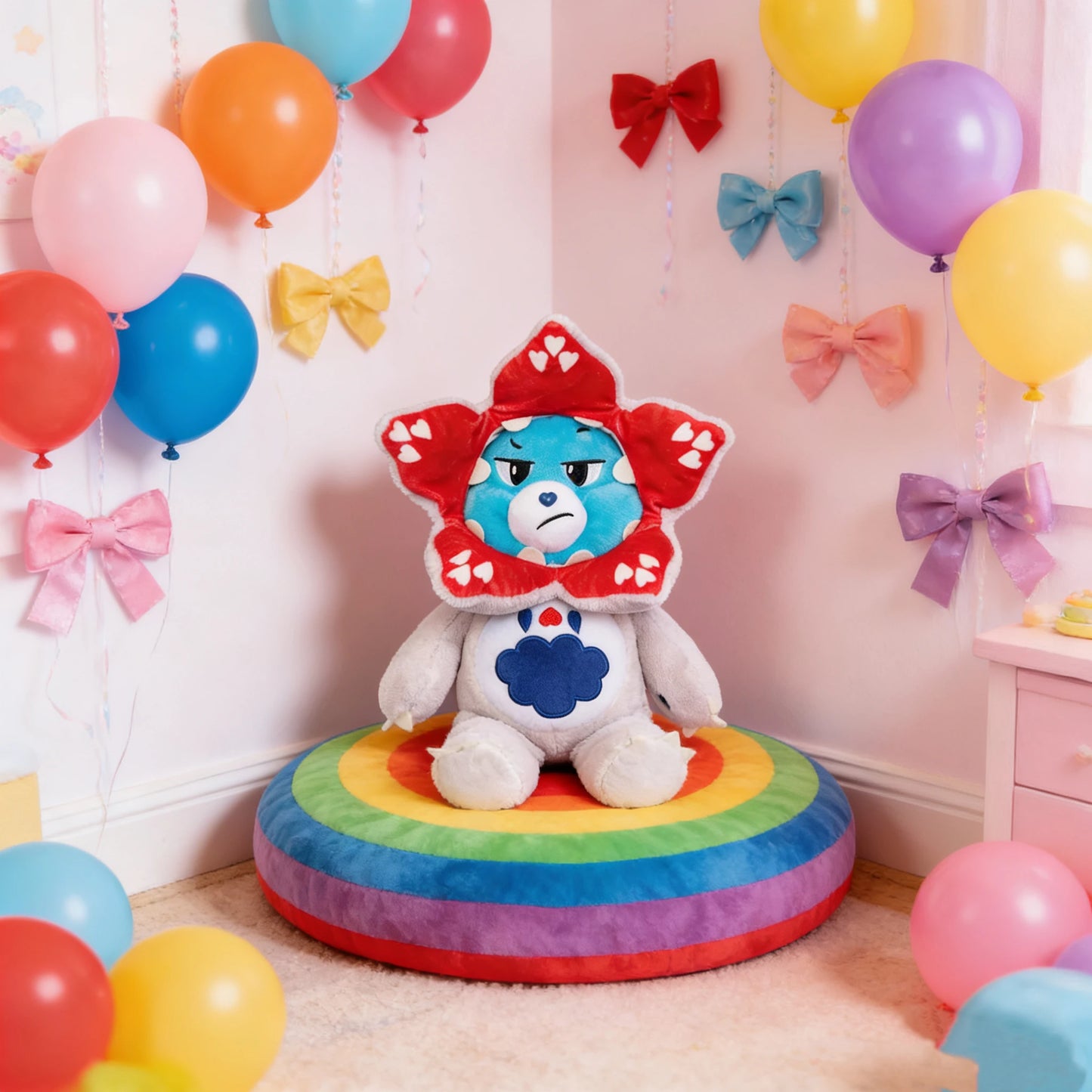 Demogorgon Love Bear stuffed animal plush soft toy pillow pals plushie