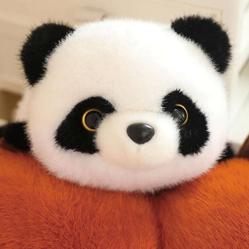 Flippable Panda Plush stuffed animal plush soft toy pillow pals plushie