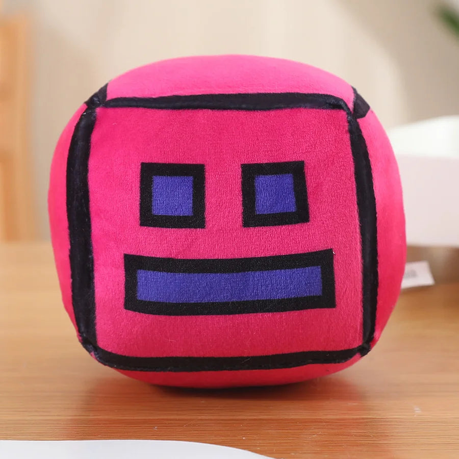 Geometry Dash Game Plush pink 12cm stuffed animal plush soft toy pillow pals plushie