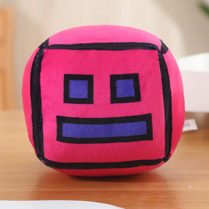 Geometry Dash Game Plush pink 12cm stuffed animal plush soft toy pillow pals plushie