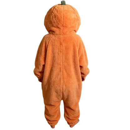 Halloween Pumpkin Onesie Pajamas Adult Kigurumi Funny Plush Warm Comfortable Homewear Jumpsuit Loungewear Carnival Party Cosplay stuffed animal plush soft toy pillow pals plushie