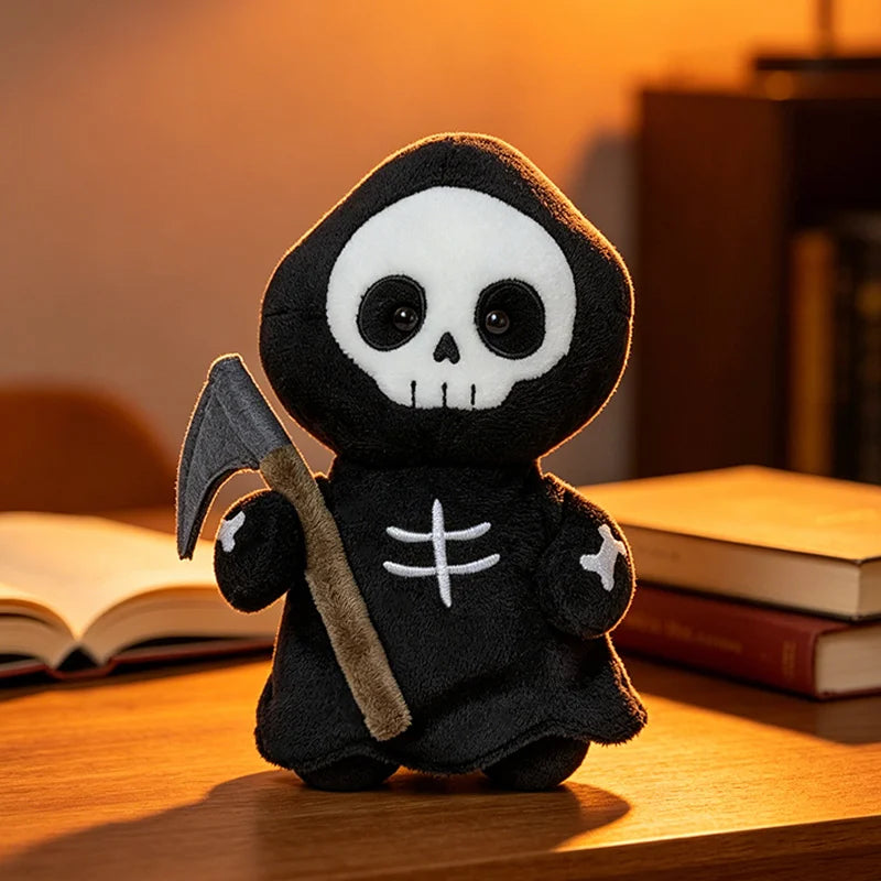 Halloween Plush Toy Soft Stuffed Ghost Bat Pumpkin Grim Reaper Dolls Cute Plushies for Kids Halloween Party Favors & Home Decor stuffed animal plush soft toy pillow pals plushie
