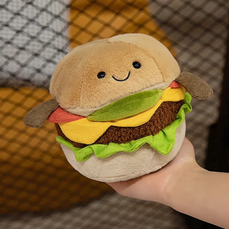 Burger stuffed animal plush soft toy pillow pals plushie