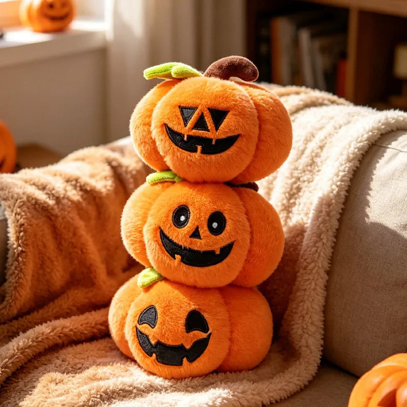 Halloween Plush Toy Soft Stuffed Ghost Bat Pumpkin Grim Reaper Dolls Cute Plushies for Kids Halloween Party Favors & Home Decor stuffed animal plush soft toy pillow pals plushie