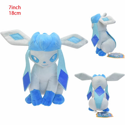 Eeveelution Collection Plushies Sitting Glaceon stuffed animal plush soft toy pillow pals plushie