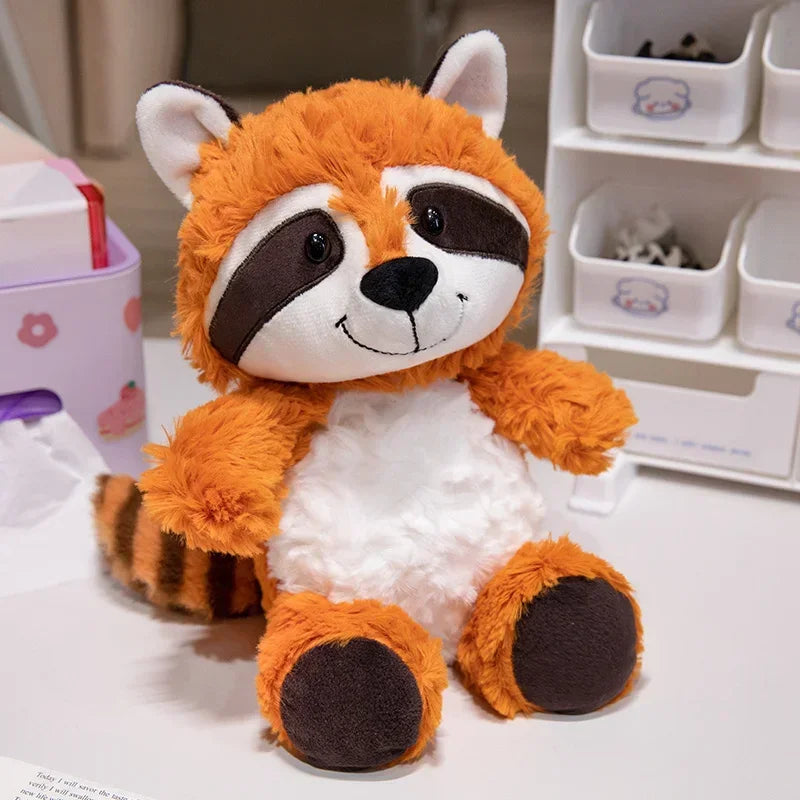 Kawaii Raccoon Plushies Orange raccoon stuffed animal plush soft toy pillow pals plushie
