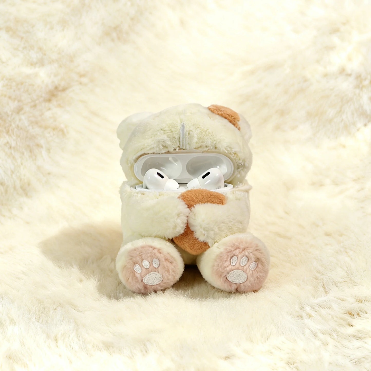 Bunny AirPods Case stuffed animal plush soft toy pillow pals plushie