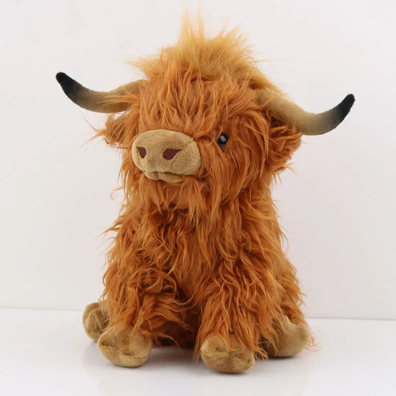 Highland Cow Plush 25cm brown stuffed animal plush soft toy pillow pals plushie