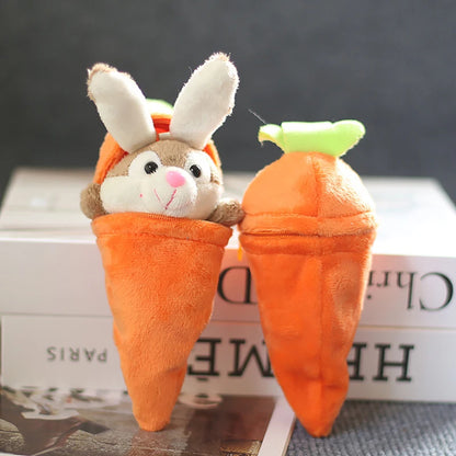 Reversible Bunny Carrot Plush Keychain stuffed animal plush soft toy pillow pals plushie