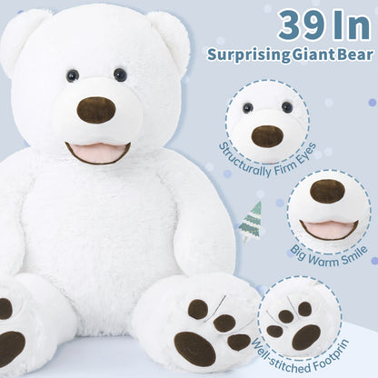 Polar Bear stuffed animal plush soft toy pillow pals plushie