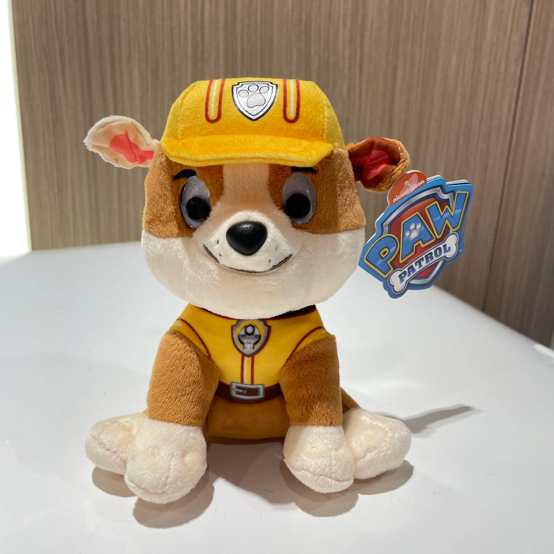 Paw Patrol 6058440-rubble stuffed animal plush soft toy pillow pals plushie