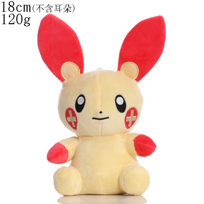 Collect Them All, Stay Cute Mini Plush Set Plusle 18cm stuffed animal plush soft toy pillow pals plushie
