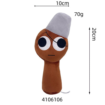 Sprunki Collection Brown stuffed animal plush soft toy pillow pals plushie