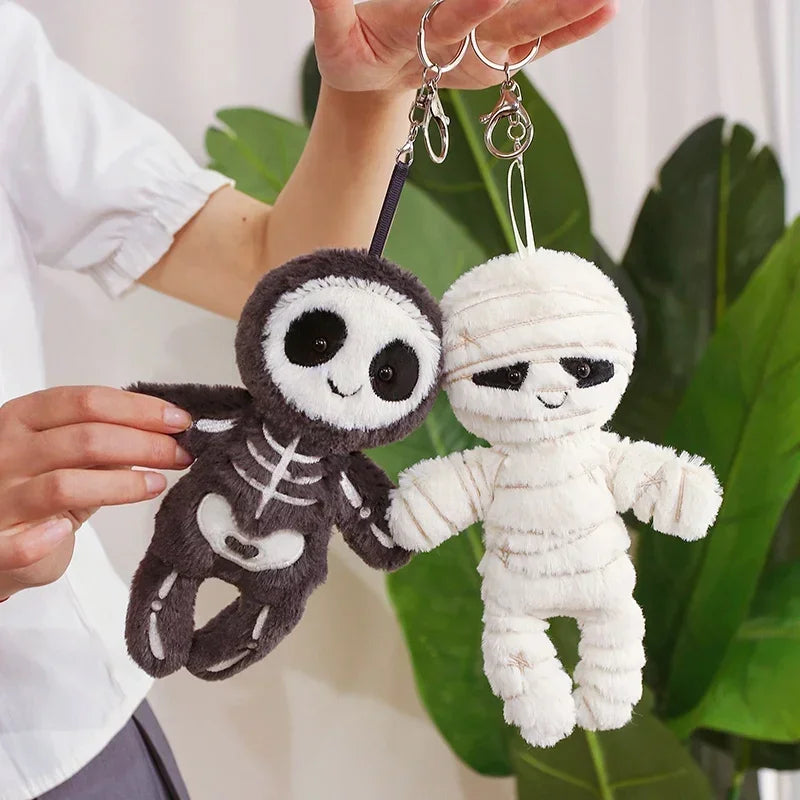 Skeleton & Mummy stuffed animal plush soft toy pillow pals plushie