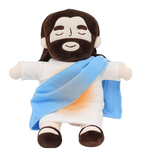 Breathing Jesus Blue USA - 2 to 4 days stuffed animal plush soft toy pillow pals plushie