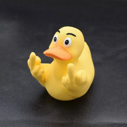 Funny Middle Finger Duck Statue | Resin Desk & Garden Decoration