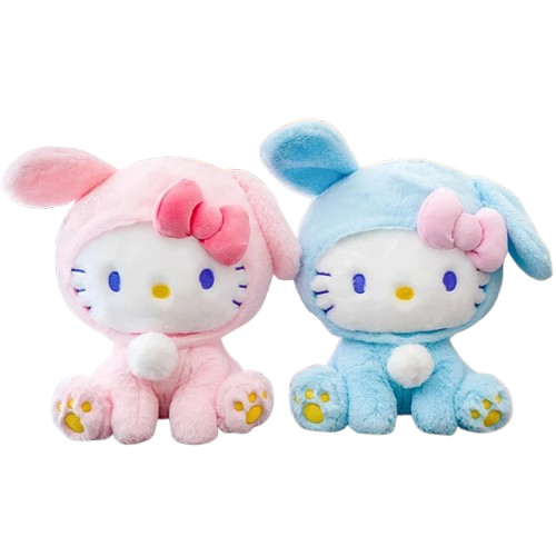 Bunny Hello Kitty Plush – Adorable Sanrio Stuffed Animal Cuddle Buddy ...