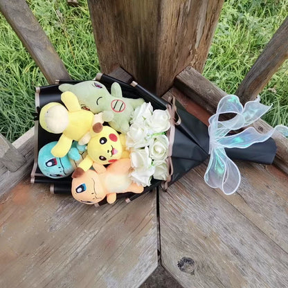 Pokemon Plush Flower Bouquet | Pikachu & Friends Gift
