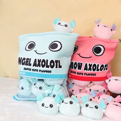 Axolotl Pillow stuffed animal plush soft toy pillow pals plushie