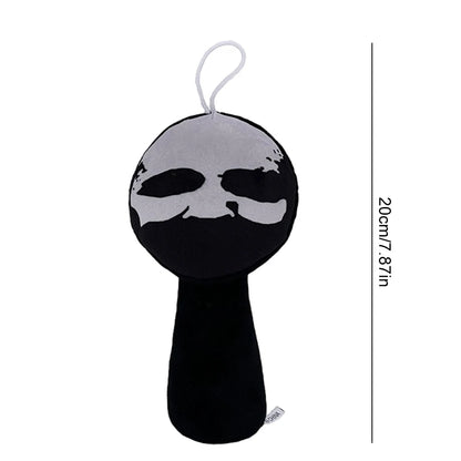 Sprunki Game Black Ghost Face stuffed animal plush soft toy pillow pals plushie
