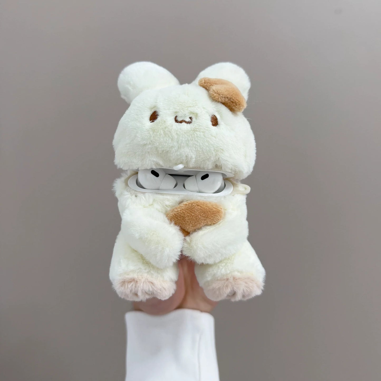 Bunny AirPods Case stuffed animal plush soft toy pillow pals plushie