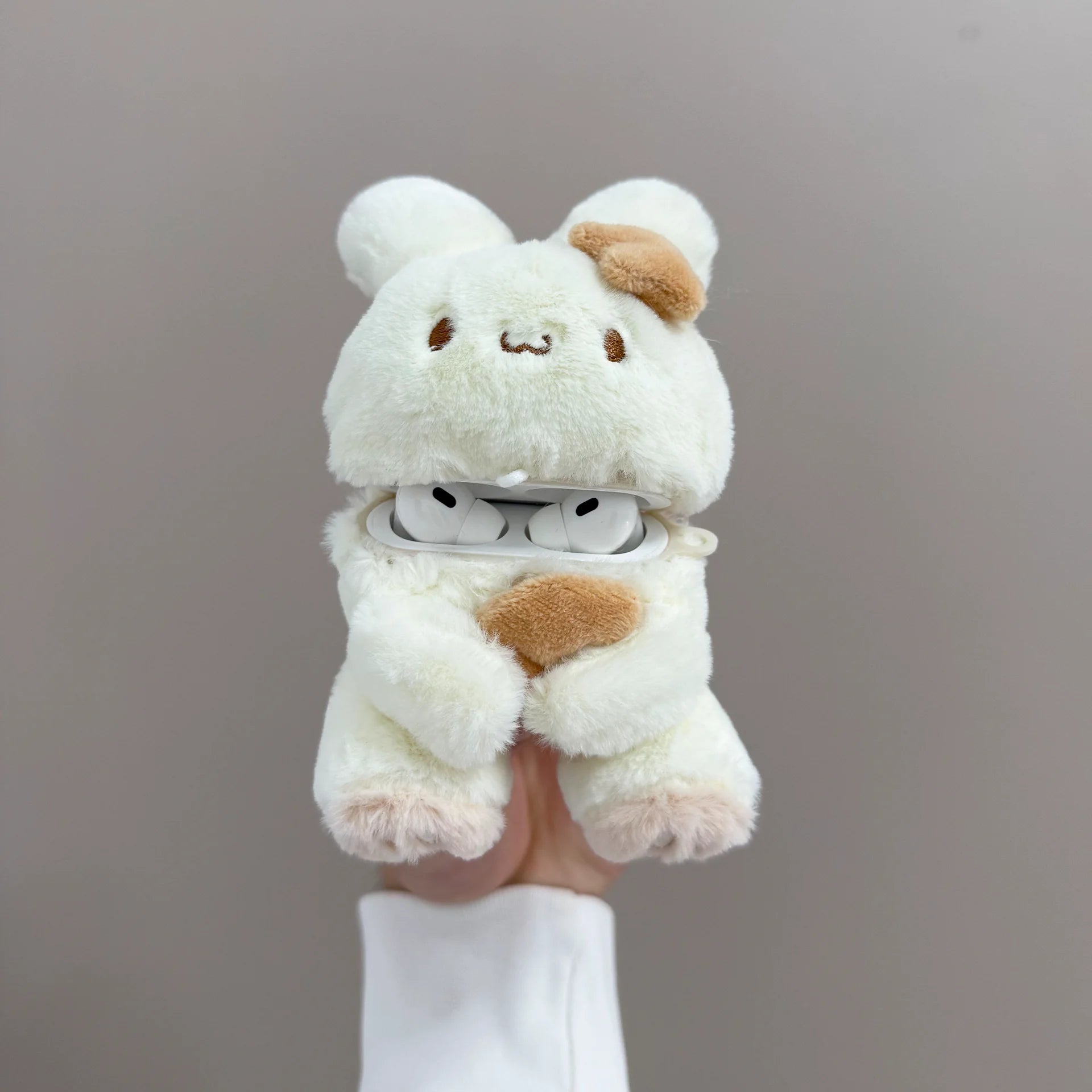 Bunny AirPods Case stuffed animal plush soft toy pillow pals plushie