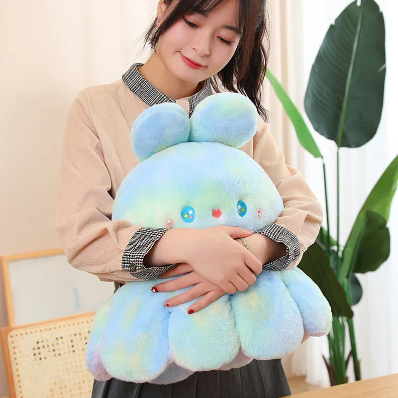 Reversible Bunny stuffed animal plush soft toy pillow pals plushie