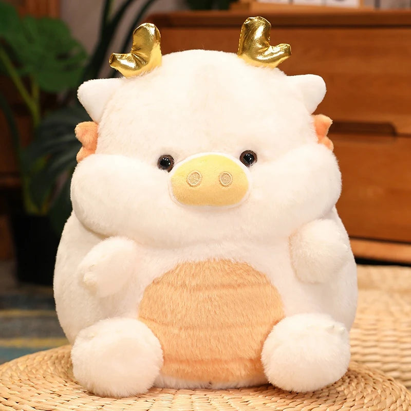 Piggy Dragon white 30cm stuffed animal plush soft toy pillow pals plushie