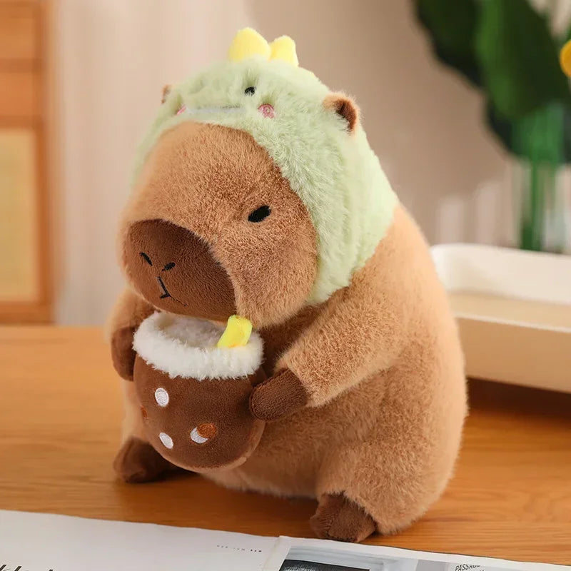 Kawaii Capybara dinosaur about 30cm stuffed animal plush soft toy pillow pals plushie