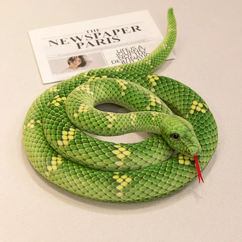 Snake green stuffed animal plush soft toy pillow pals plushie