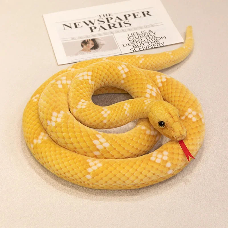 Snake Yellow stuffed animal plush soft toy pillow pals plushie