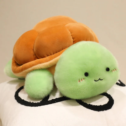 Kawaii Bread Turtle Plushies Green tortoise stuffed animal plush soft toy pillow pals plushie